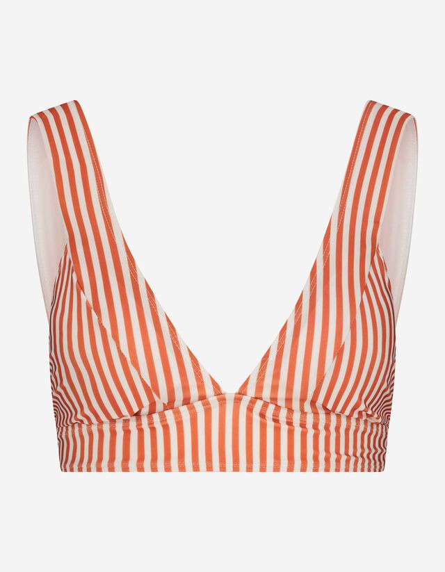 góra od bikini - paski - bialy