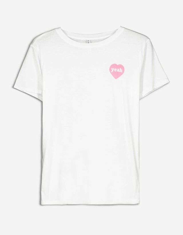 Tricou - Imprimeu - Alb