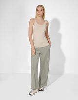 Hose - einfarbig - dunkelgr&uuml;n