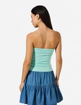 Bandeau-Top - Katoen - Mintgroen