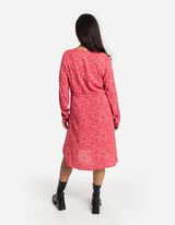 Umstandskleid - Tunnelzug am Saum - rot