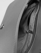 Torba za rame - Izgled kože - sivo