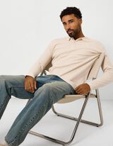 Polo kraag - Beige