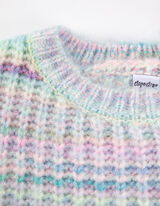 Pullover - mitmevärviline disain - pronks