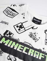 Zestaw koszulka i spodnie - Minecraft - bialy