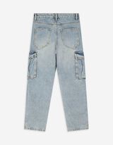 Cargohose - Denim - hellblau