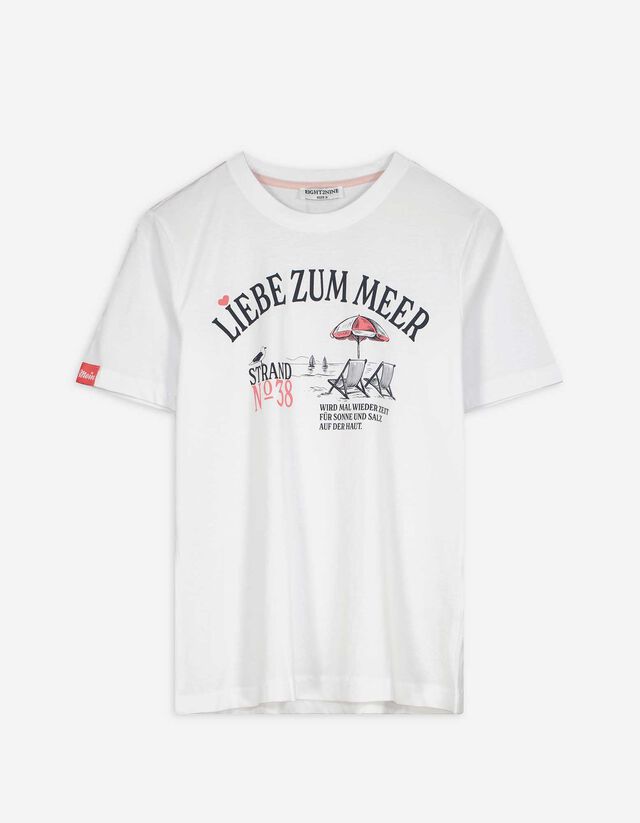 T-Shirt - Print - weiß