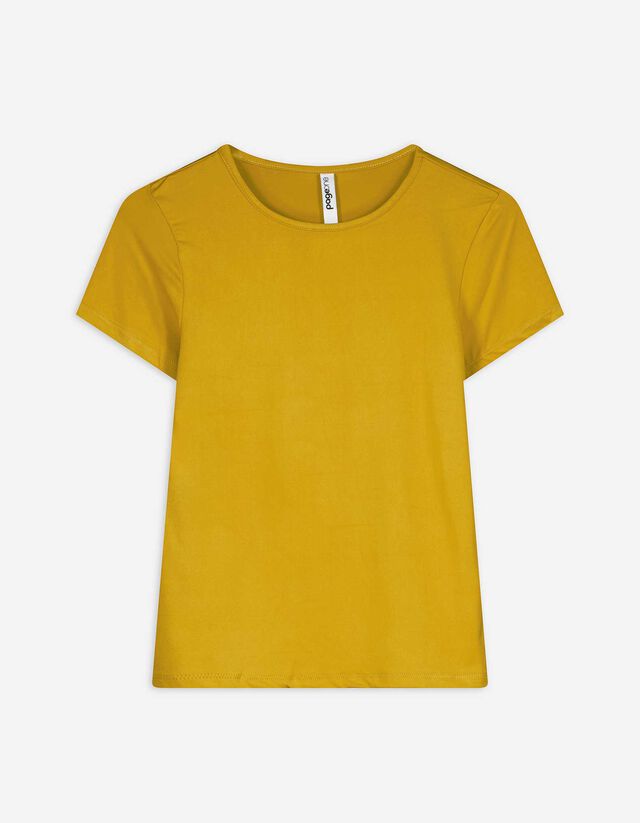 T-Shirt - Slim Fit - gelb