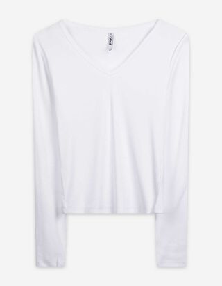 Longsleeve - Modaal - wit