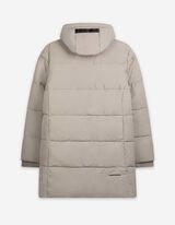 Mantel - Kapuze mit Tunnelzug - grau