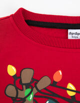 Felpa - Natale - rosso scuro