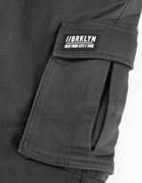 Pantaloni da jogging - Tasche applicate - grigio scuro