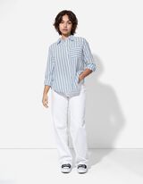 Blusa - Taschina sul petto - blu scuro