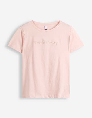 Majica kratkih rukava - vezivanje - roze