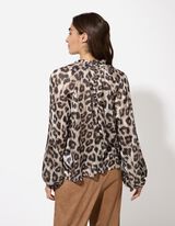 Blouse - Luipaardprint - beige
