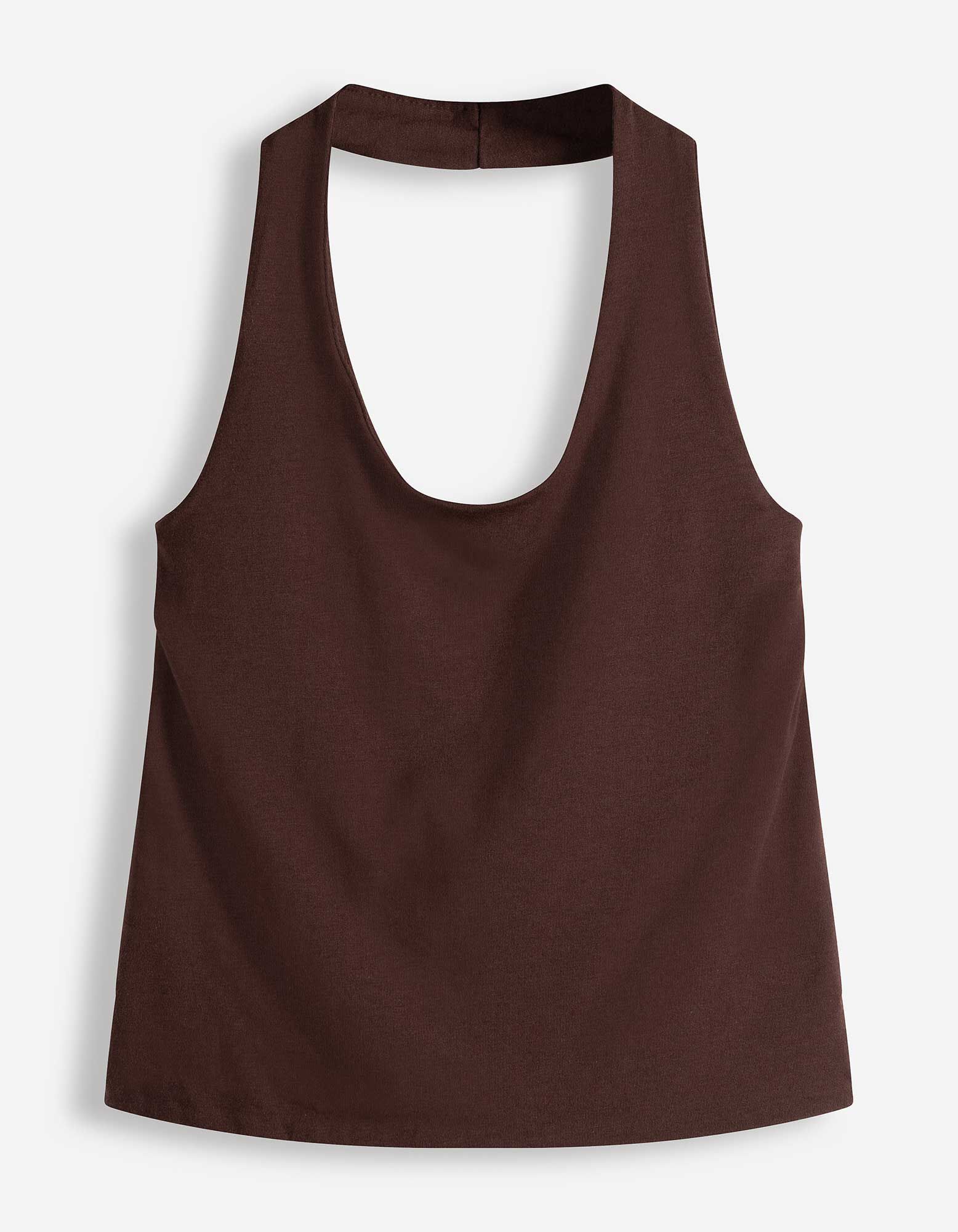 Top sans manches - brun fonc&eacute;