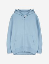 Sweatjacke - Kapuze - blau