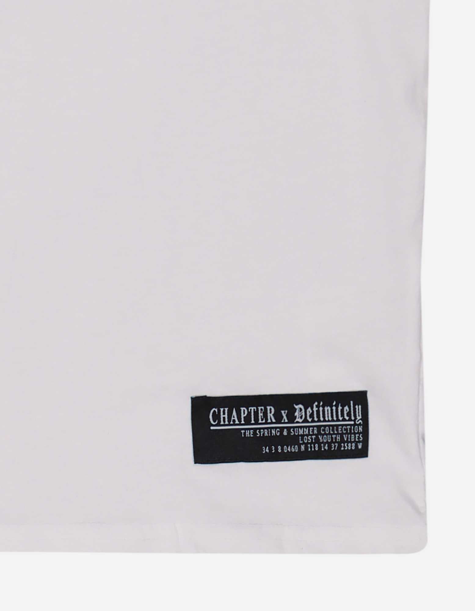 T-shirt - Message imprim&eacute; - blanc