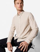 Hemd - Leinen-Mix - wei&szlig;