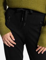 joggersy - troczek na dole - czarny