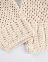 Sweter z dzianiny - krótki - bez