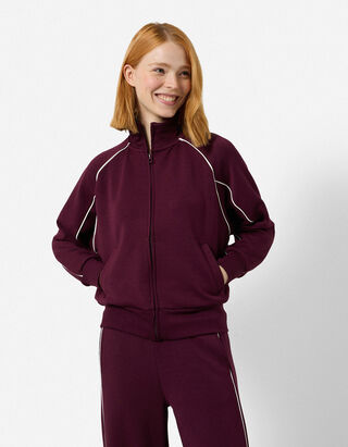 Sweatshirt - Loose Fit - Lila