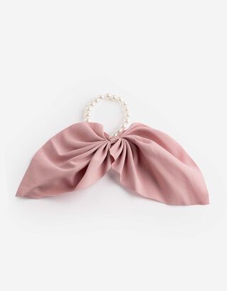 Haargummi - Zierperlen - Rosa