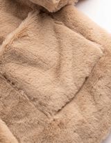 Jacke - Pl&uuml;sch - Beige