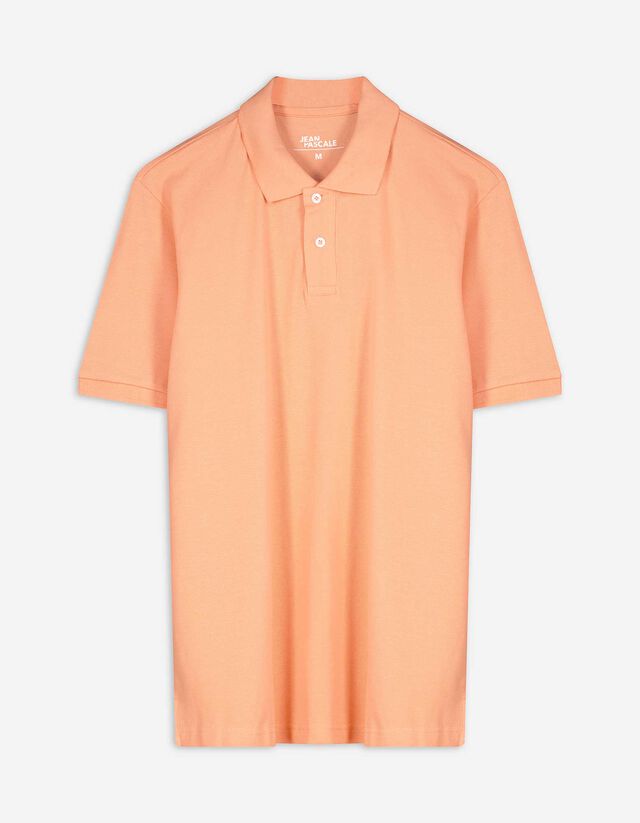 Poloshirt - Knopfverschluss - orange