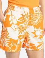 Pantaloncini - Misto lino - arancione