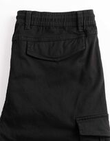 Cargohose - Twill - Schwarz