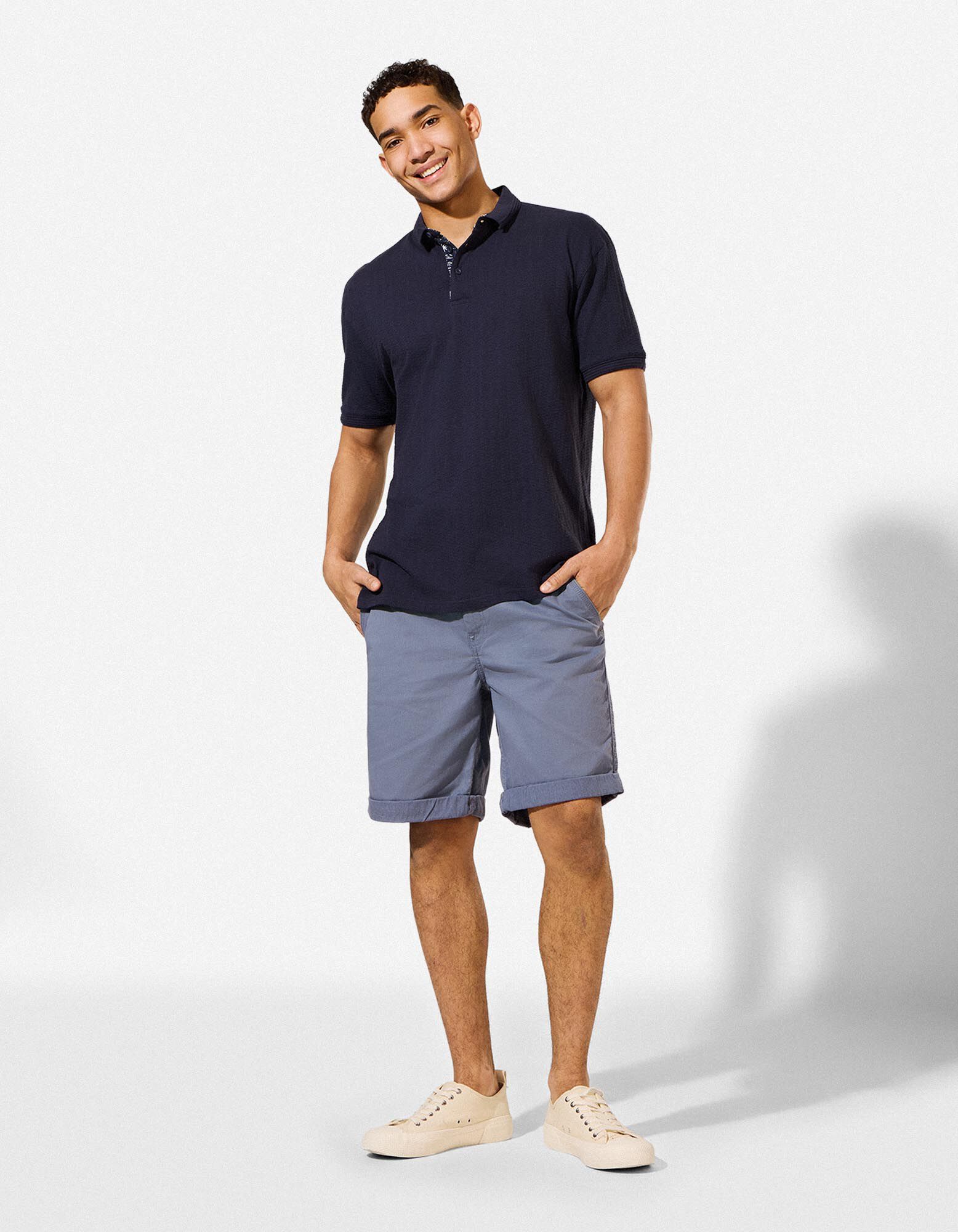Short - Serg&eacute; - Bleu fonc&eacute;