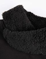 Bluză cu glugă - Guler fular - Negru