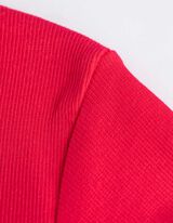 Majica kratkih rukava - rebrasti materijal - crvena