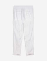 Kalhoty - Směs se lnem - bílá