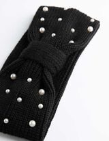 Čelenka - Ozdobné perly - cierna