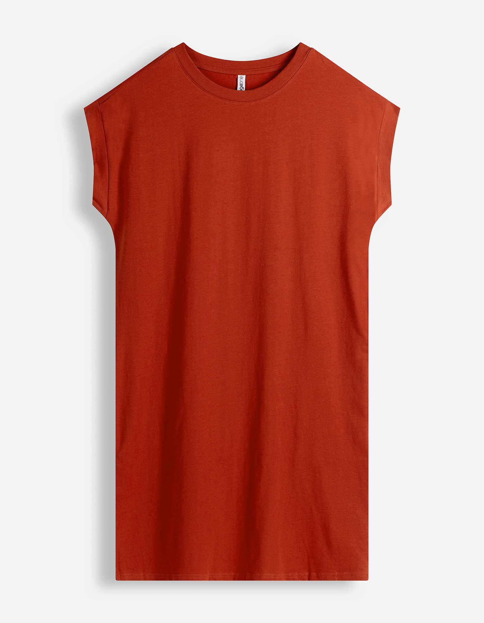 Robe - Coupe droite - rouille 