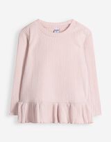 Ensemble t-shirt &agrave; manches longues et leggings - Tissu brillant - ros&eacute; tendre 