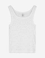 Top - Pietricele decorative - Alb