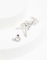 auskarai - 3 vnt. pakuotė - sidabrinis