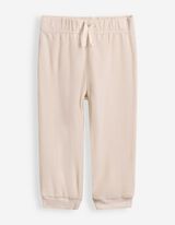 Ensemble sweat &agrave; capuche et pantalon - Maille polaire - beige