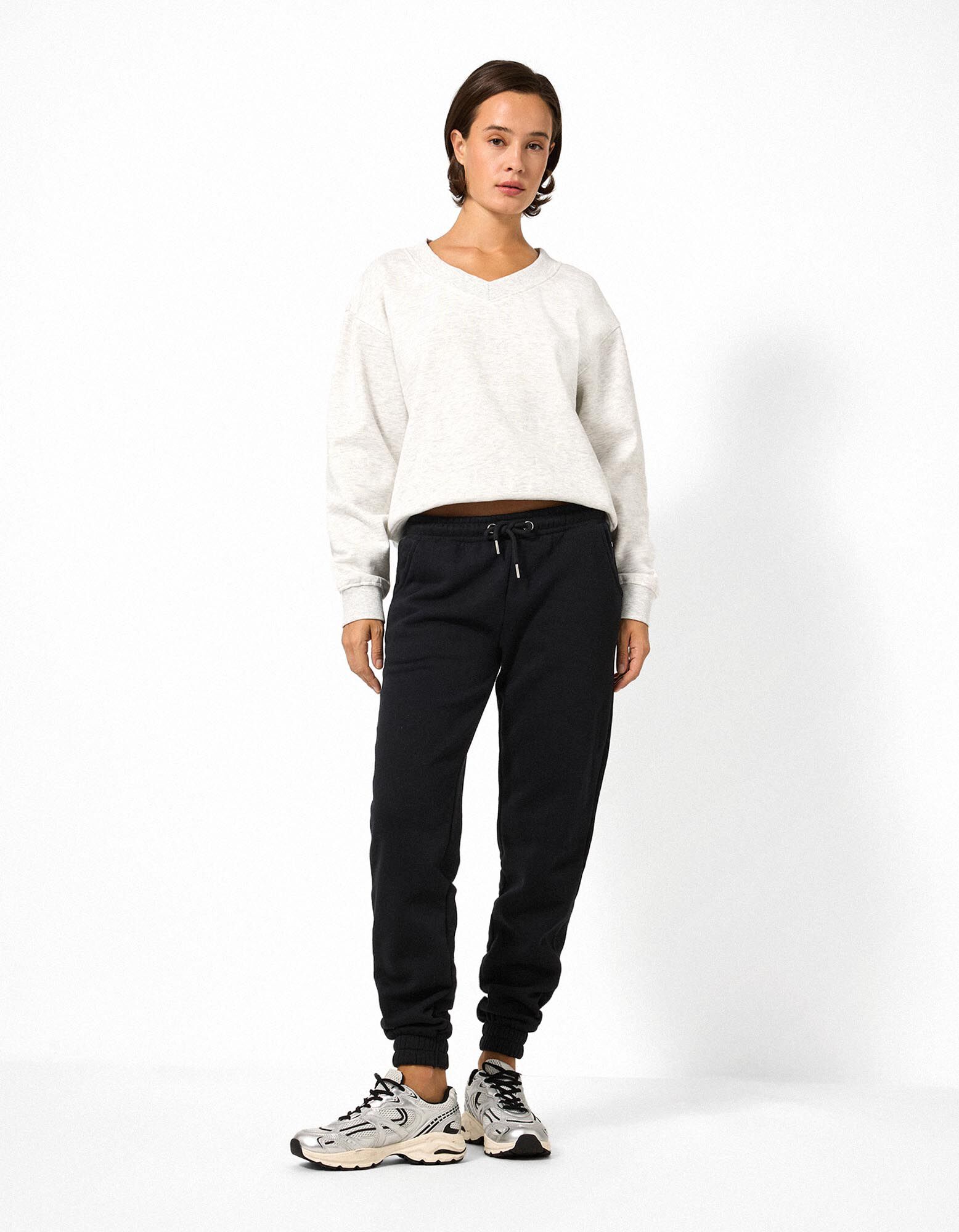 Pantaloni jogging - Regular Fit - Negru
