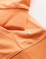 Sportska majica sa zatvaračem - Kapuljača s vezicom - narancasta