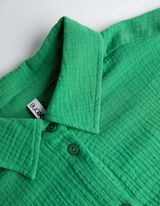 Overhemdblouse - Mousseline - groen