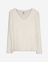 koszulka z długim rękawem - modal - bez