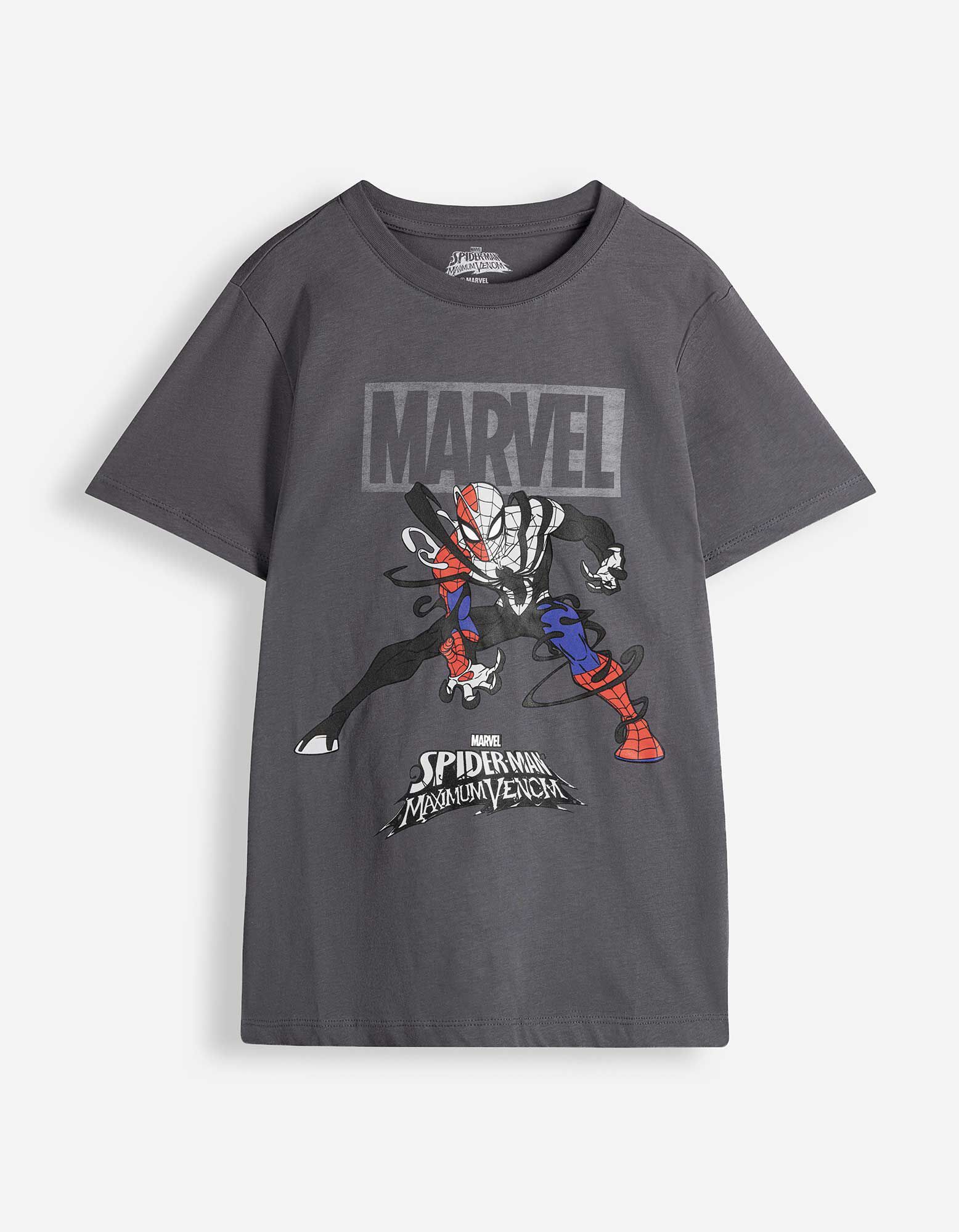 T-Shirt - Spiderman - Dunkelgrau
