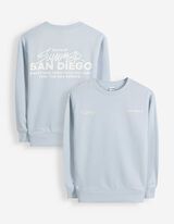 Sweatshirt - Oversized Fit - hellblau