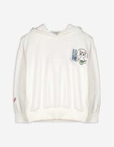 Melegítőfelső - Hátul nyomtatott minta - feher