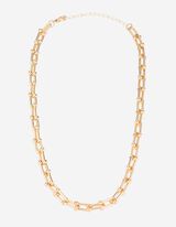 Damen Kette - Metallic-Details 