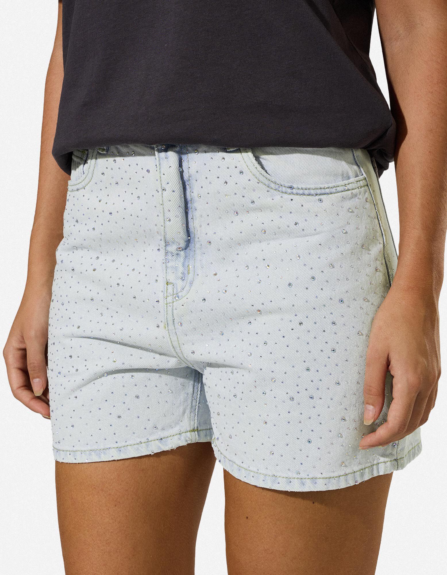 Denim short - Regular fit - Lichtblauw